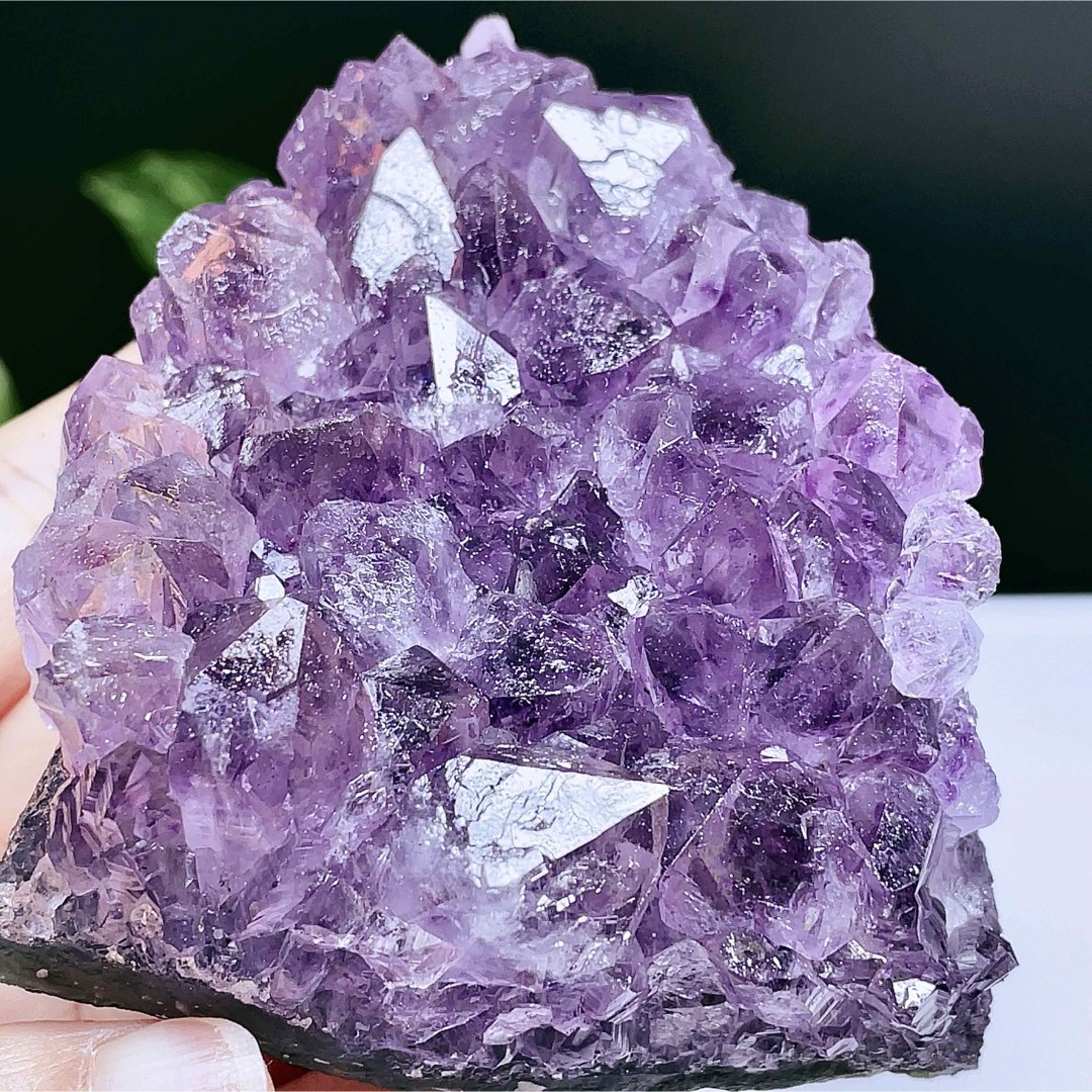 【超美品】 アメジスト　クラスター　原石　紫水晶　天然石　鉱物標本　7