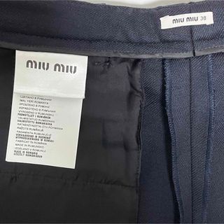 【新品】miu miu ミュウミュウ美脚効果大!大人かわいいウールショートパンツ