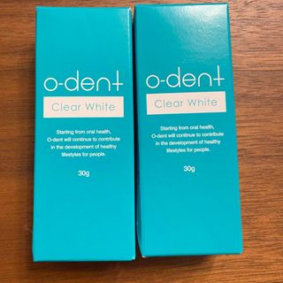 オーデント　クリアホワイト《新品未開》o-dent Clear White30g(歯磨き粉)