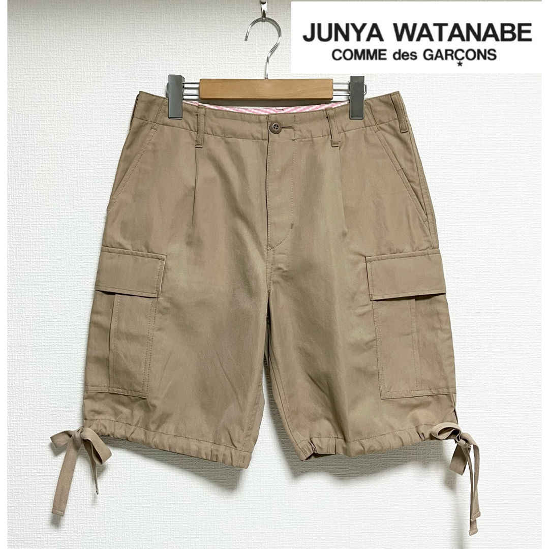 【新品】JUNYA WATANABE 日本製ウール混カーゴハーフパンツ男女兼用