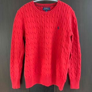 ポロラルフローレン(POLO RALPH LAUREN)の【極美品】ラルフローレン ポロラルフローレン　ケーブルニットセーター(ニット/セーター)