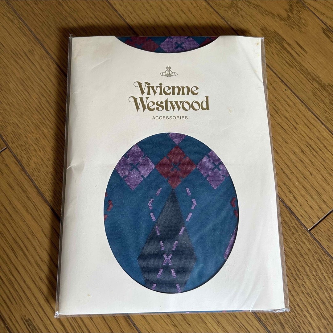 Vivienne Westwood(ヴィヴィアンウエストウッド)の【新品・未使用】ヴィヴィアンウエストウッド☆アーガイル ストッキング ブルー レディースのレッグウェア(タイツ/ストッキング)の商品写真