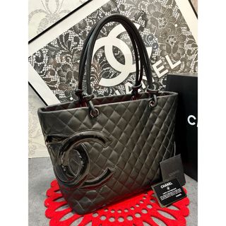 ◇◇ 極美品 CHANEL ☆ シャネル カンボンライン ラージトート