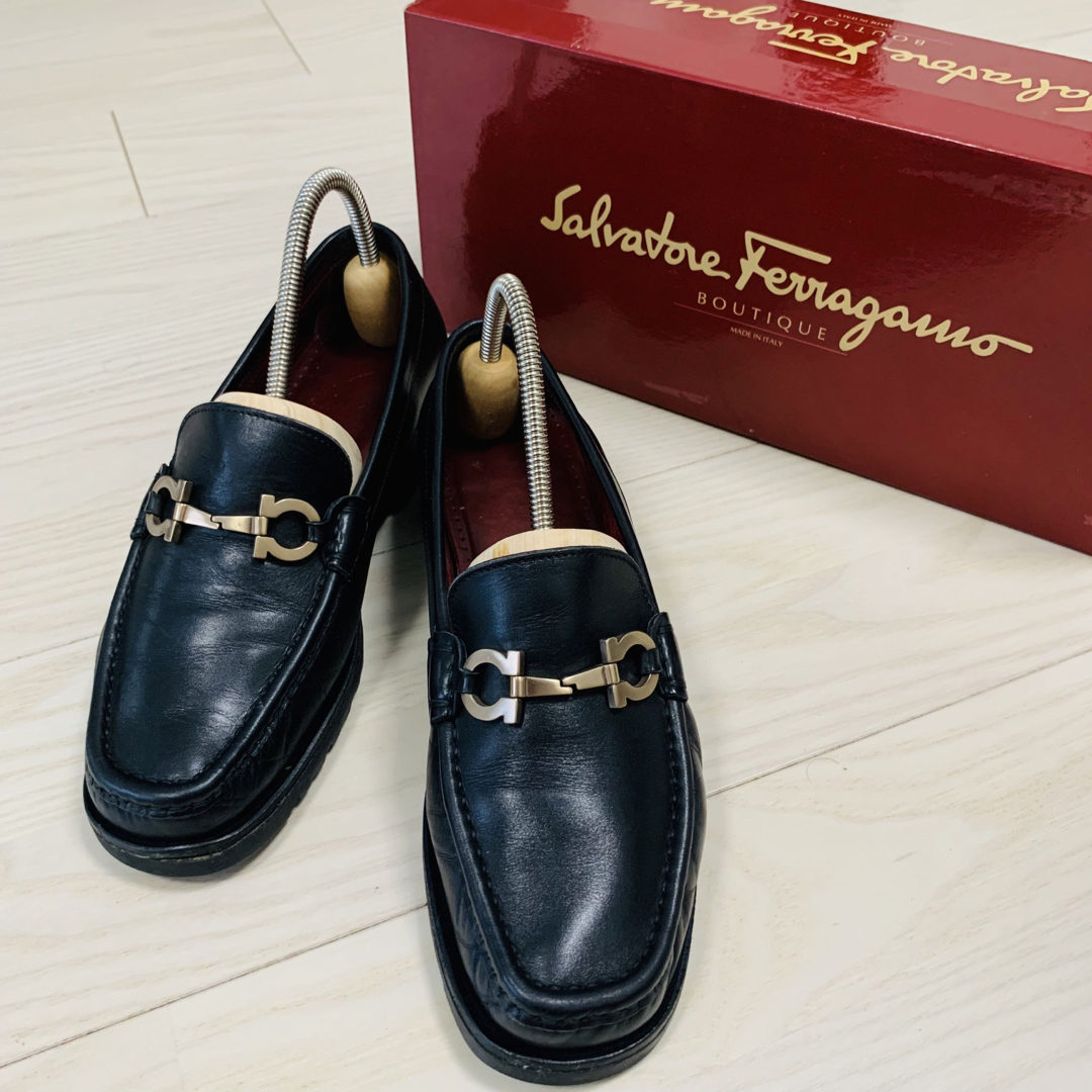 【美品】Ferragamo フェラガモ ガンチーニ　ローファー