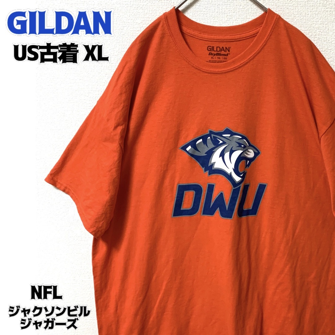 GILDAN(ギルタン)のUS古着 ギルダン Tシャツ NFL ジャクソンビル ゆるだぼ ヴィンテージ メンズのトップス(Tシャツ/カットソー(半袖/袖なし))の商品写真