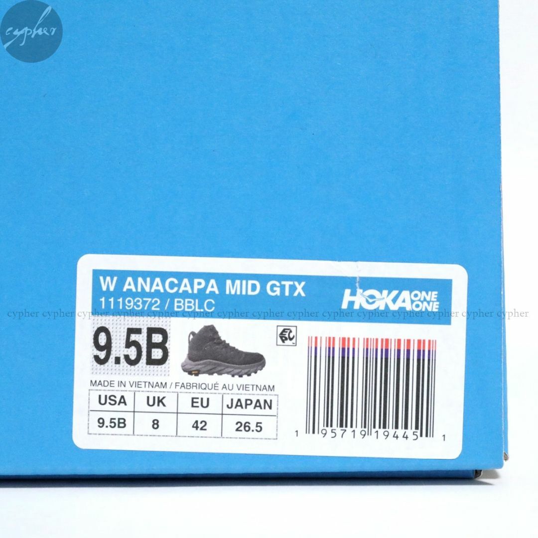 26.5 新品 HOKA ONE ONE W ANACAPA MID GTX 黒