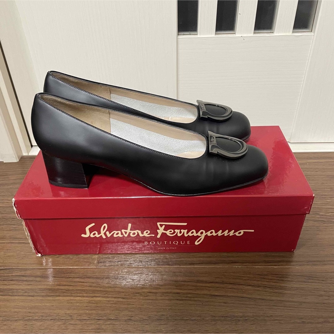 美品 Ferragamo FRULLY NAPLAKCALF ガンチーニ  7