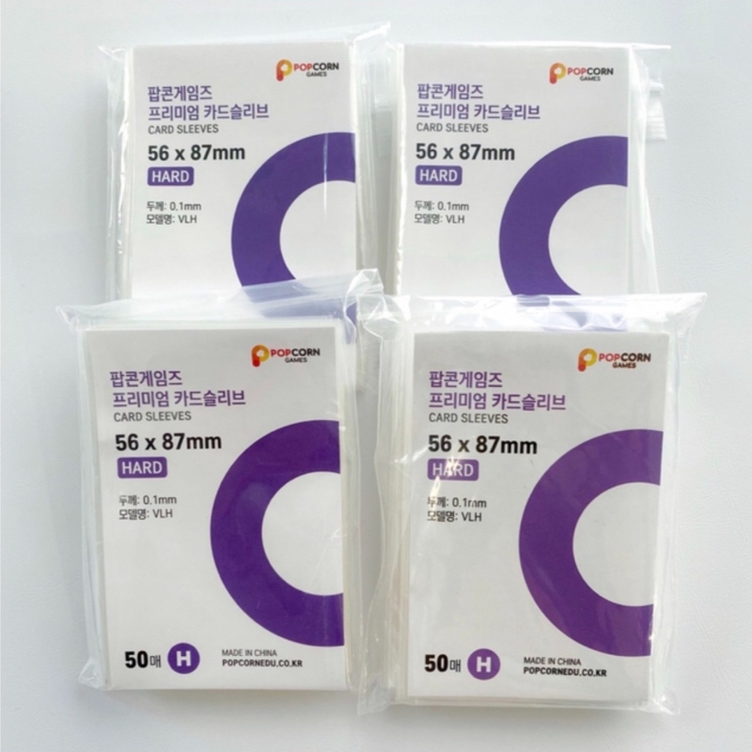 ポップコーンスリーブ 韓国 4袋セット HARD popcorn トレカ エンタメ/ホビーのCD(K-POP/アジア)の商品写真