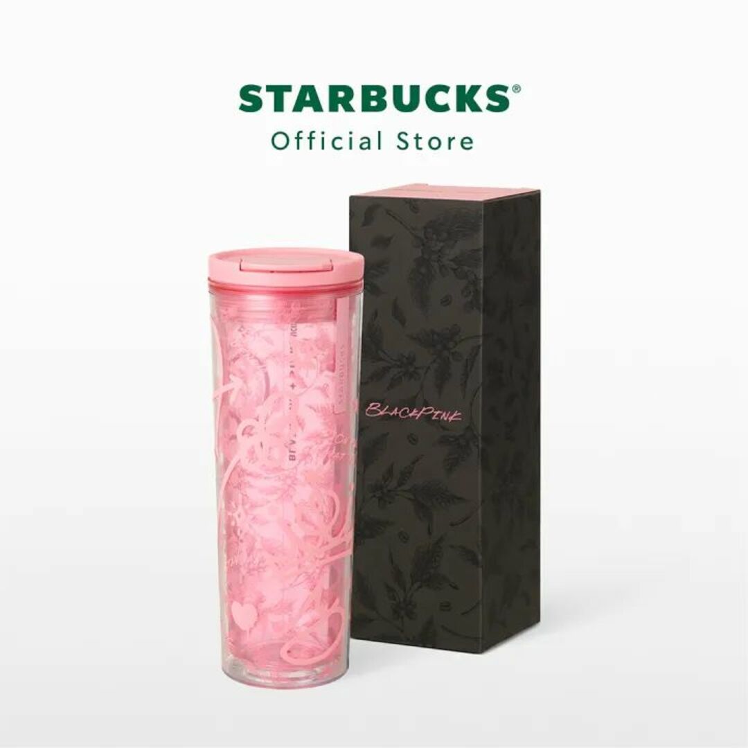Starbucks(スターバックス)のスターバックス ブラックピンク タンブラー BLACKPINK エンタメ/ホビーのタレントグッズ(アイドルグッズ)の商品写真