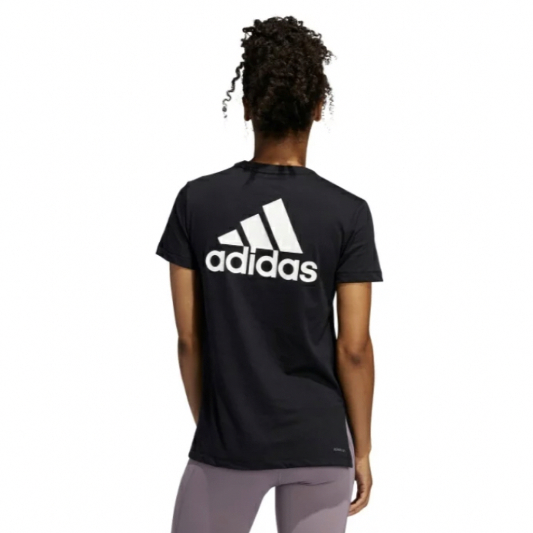 adidas(アディダス)のadidas バックロゴプリントTシャツ　GO TO TEE レディースのトップス(Tシャツ(半袖/袖なし))の商品写真