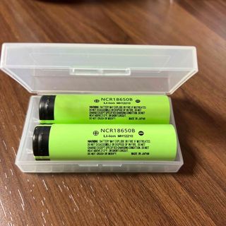 18650リチウムイオン充電式バッテリー3.7V 3400mAh 2個セット(バッテリー/充電器)