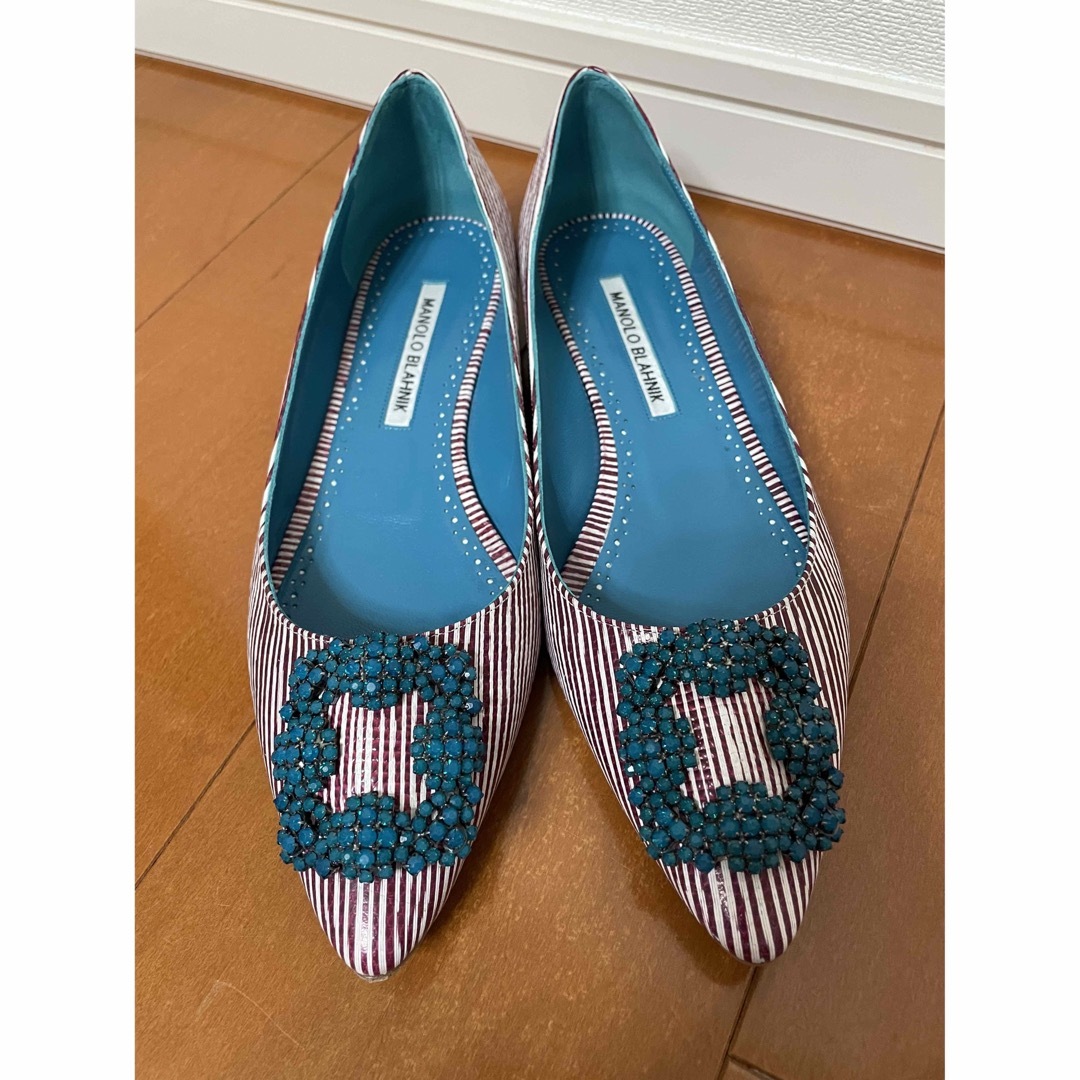 MANOLO BLAHNIK - 【美品】マノロブラニク ハンギシ フラットシューズ