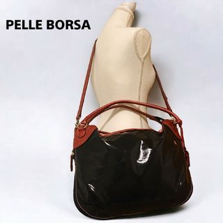 定価¥44,000❗️PELLE BORSA/レネット　手提げ２ｗａｙバッグ