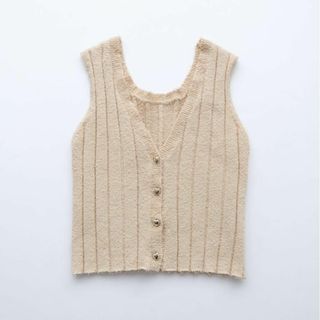 シールームリン(SeaRoomlynn)の新品 SeaRoomlynn 2wayブークレRIB KNITベスト ナッツ(ベスト/ジレ)