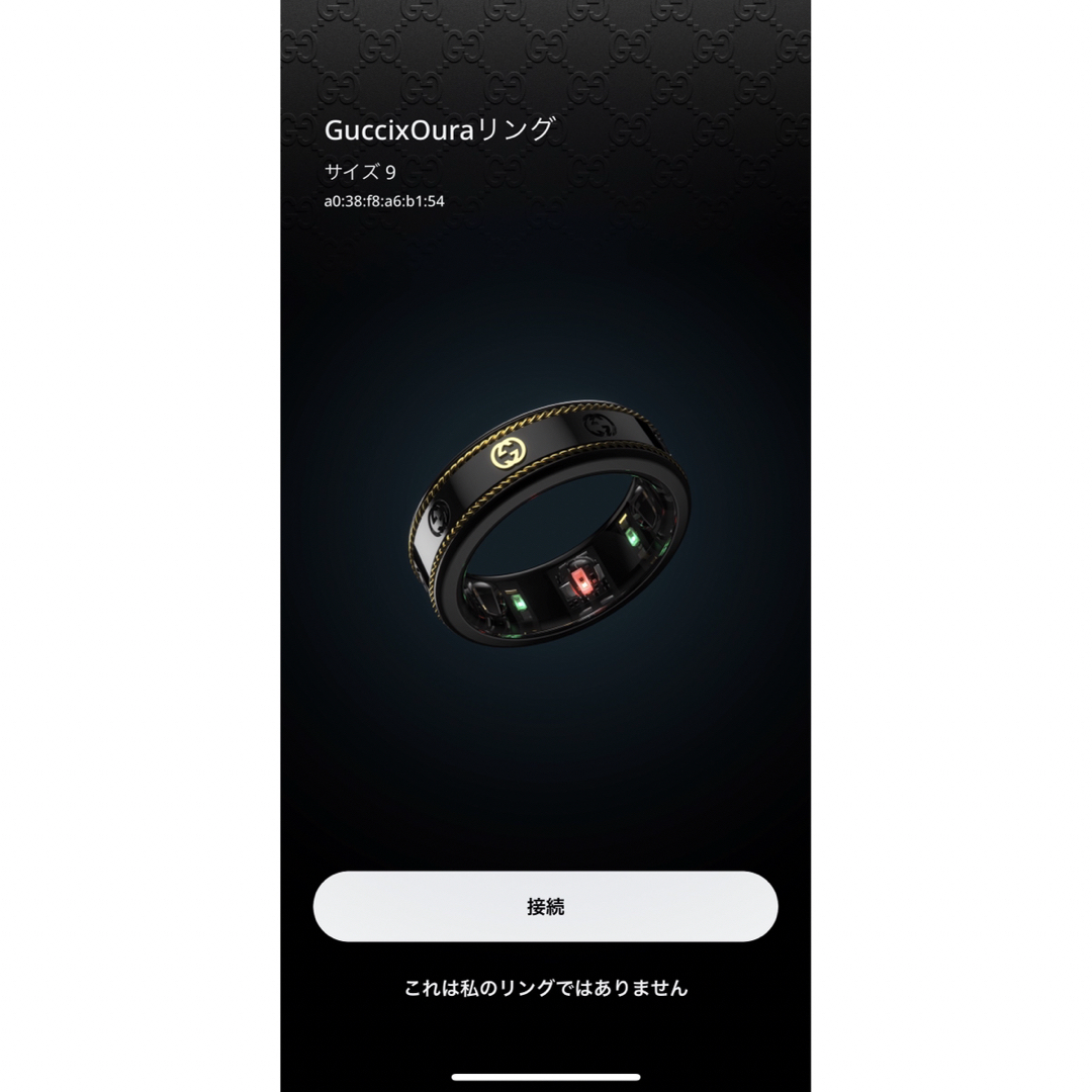 GUCCI - GUCCI×OURA グッチ×オーラ スマートリング LE1 US9 約18 GUCCI - GUCCI×OURA グッチ×オーラ スマートリング LE1 US9 約18