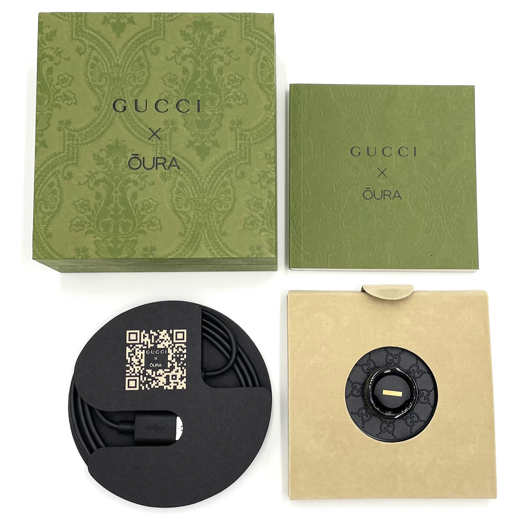 GUCCI - GUCCI×OURA グッチ×オーラ スマートリング LE1 US9 約18 GUCCI - GUCCI×OURA グッチ×オーラ スマートリング LE1 US9 約18