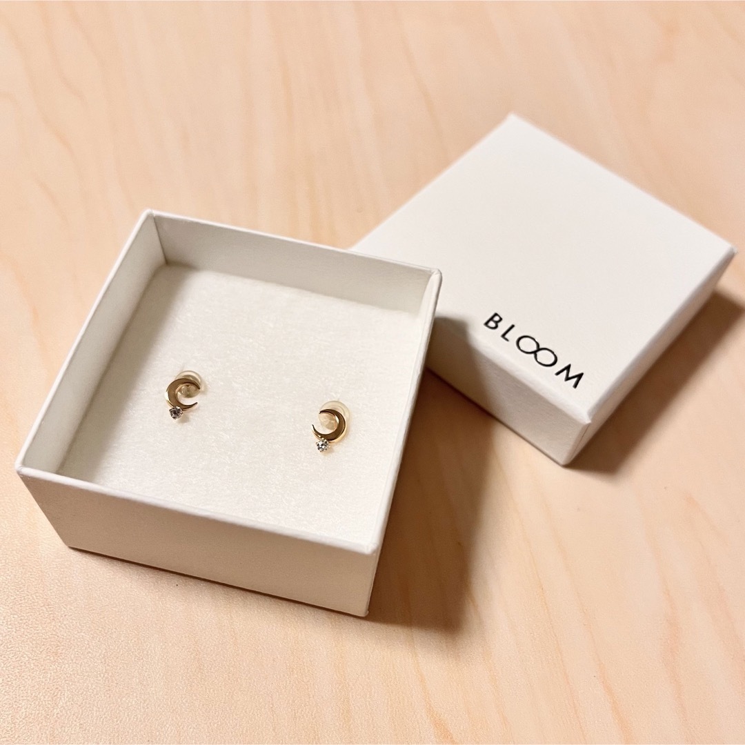 BLOOM - BLOOM♡K10イエローゴールド キュービックジルコニア 月