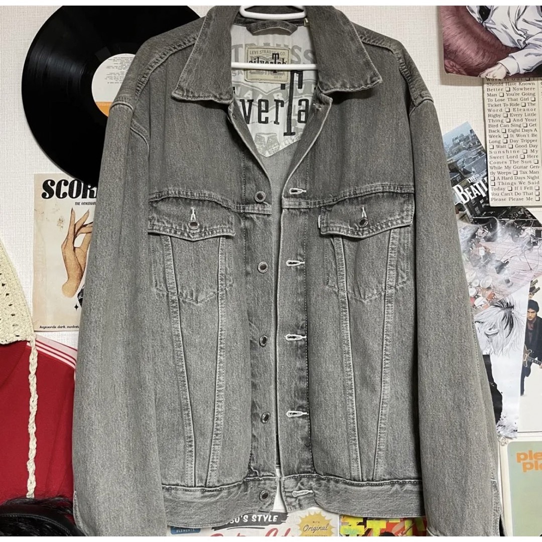 SILVER TAB（Levi's）(シルバータブ)のリーバイス　シルバータブ　ブラックデニム　ジャケット メンズのジャケット/アウター(Gジャン/デニムジャケット)の商品写真