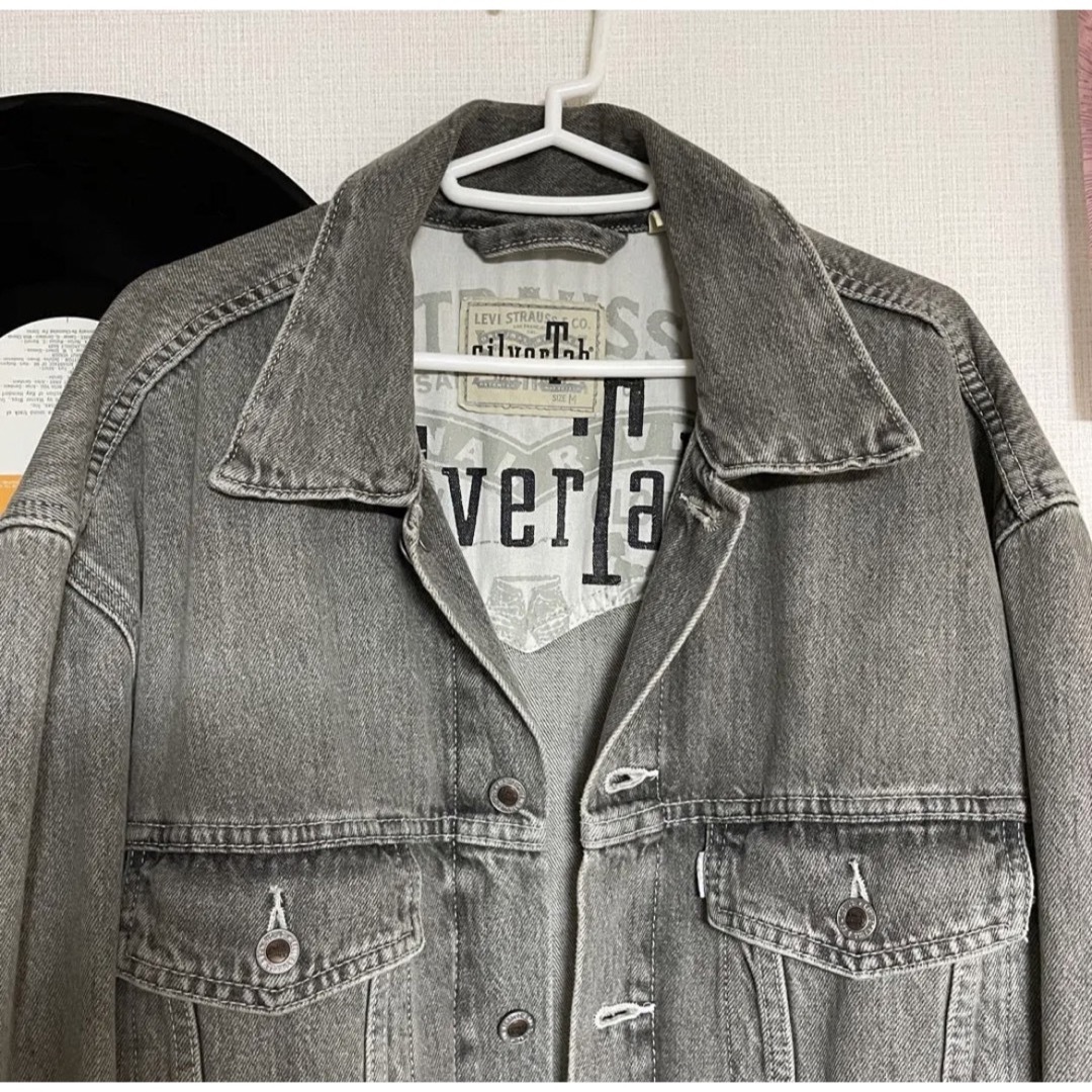 SILVER TAB（Levi's）(シルバータブ)のリーバイス　シルバータブ　ブラックデニム　ジャケット メンズのジャケット/アウター(Gジャン/デニムジャケット)の商品写真