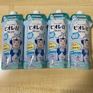 カオウ(花王)のビオレ　ボディソープ　さっぱりさらさら　詰め替え 4個セット(ボディソープ/石鹸)