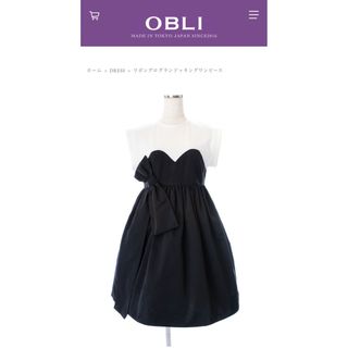 obli リボングログランドッキングワンピース　新品未使用