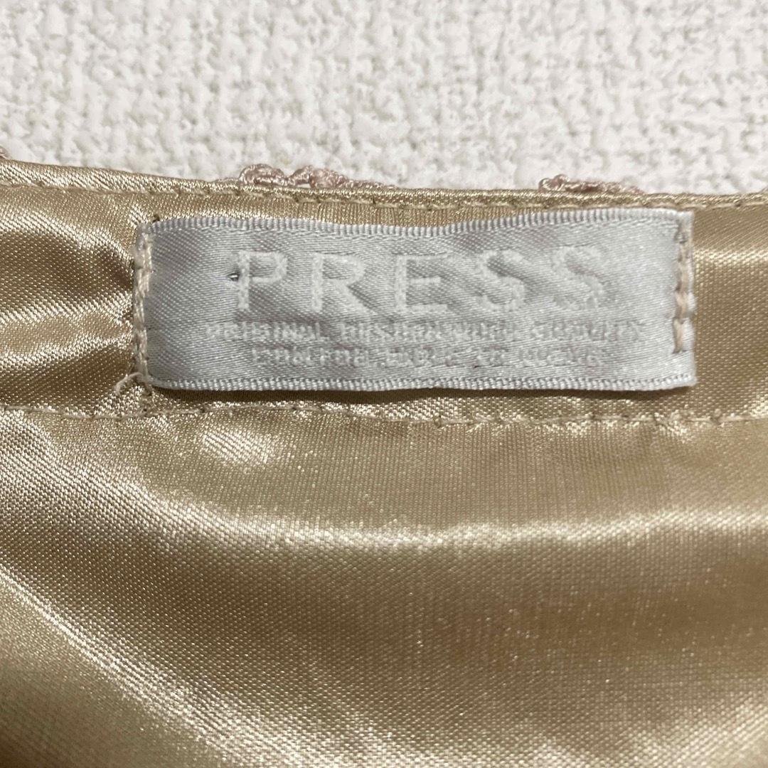 Press(プレス)のPRESS・総刺繍 フリンジ スカート (F) レディースのスカート(ひざ丈スカート)の商品写真