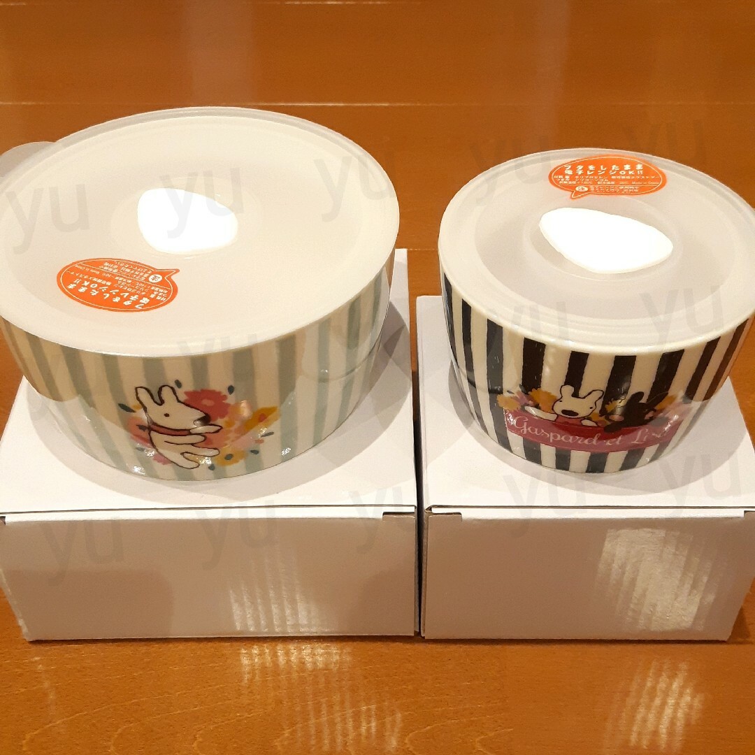 DAISO(ダイソー)のリサとガスパール キャニスター 2個セット ダイソー インテリア/住まい/日用品のキッチン/食器(食器)の商品写真