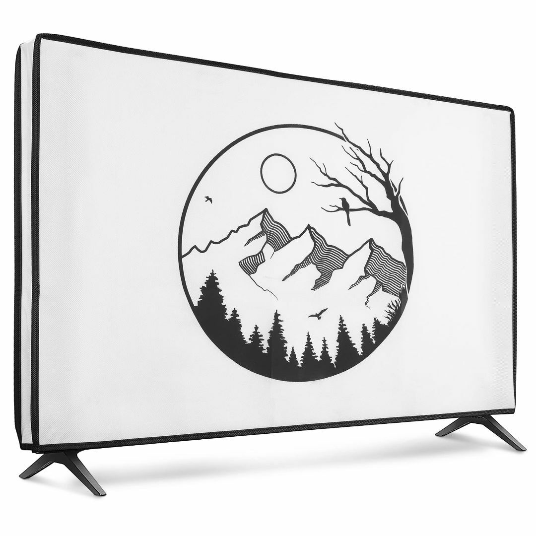 kwmobile 対応: 65" TV テレビカバー - 防塵カバー 液晶テレビ