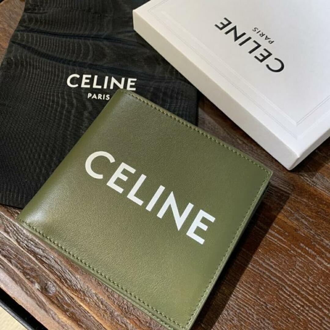 CELINE 10B653DME CELINEプリント バイフォールド ウォレットメンズ