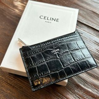 美品 セリーヌ CELINE メンズ カード＆コインケース 10F672CQ6