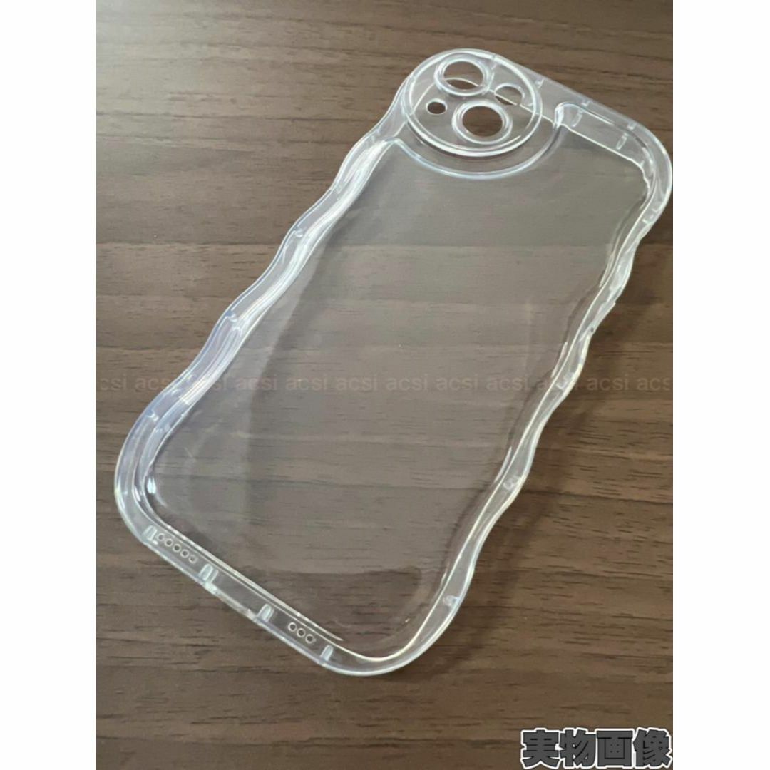 iPhone14PLUS クリア ケース 透明 ぷくぷく プリ アクスタ スマホ/家電/カメラのスマホアクセサリー(iPhoneケース)の商品写真