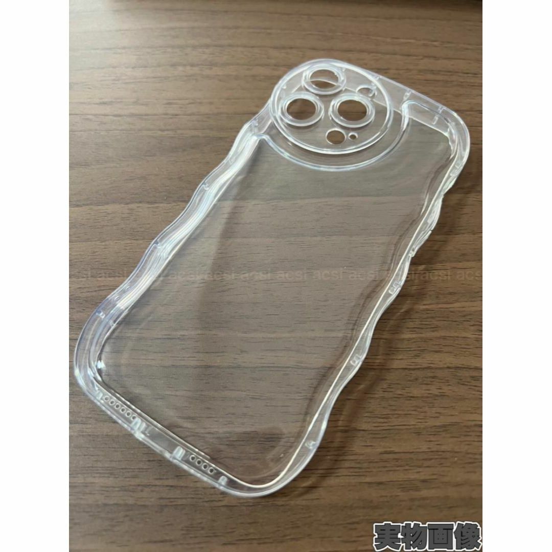 iPhone14ProMax 　クリア　ケース 透明 ぷくぷく プリ アクスタ スマホ/家電/カメラのスマホアクセサリー(iPhoneケース)の商品写真