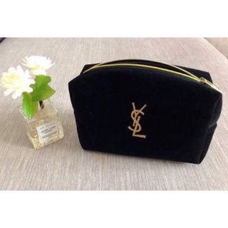 イヴサンローラン(Yves Saint Laurent)のイヴサンローランロゴ刺繍ポーチ(ポーチ)