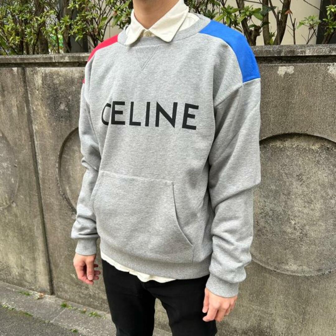 celine(セリーヌ)のCELINE(セリーヌ) 2Y819670Q loose sweatshirt with Celine print in cotton fleece メンズのトップス(スウェット)の商品写真