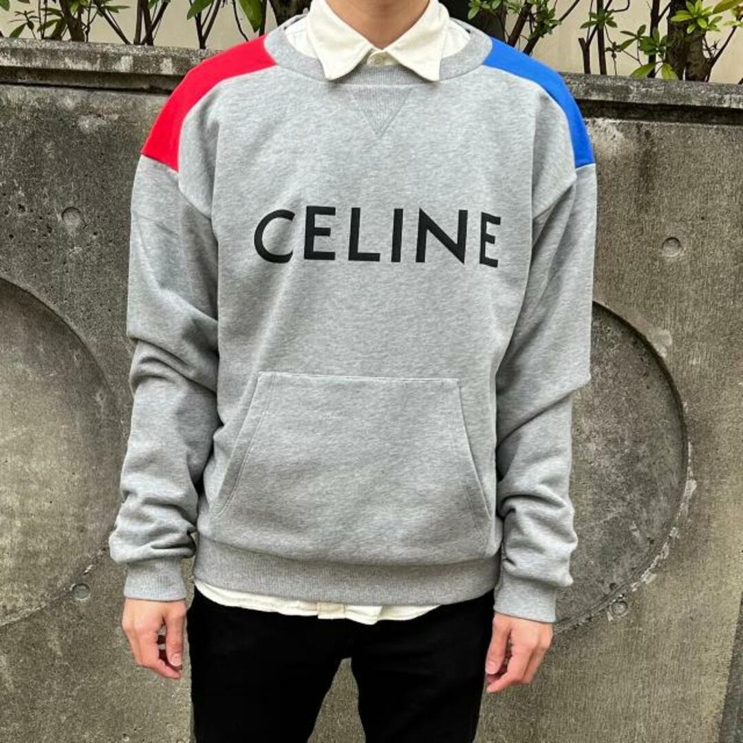 celine(セリーヌ)のCELINE(セリーヌ) 2Y819670Q loose sweatshirt with Celine print in cotton fleece メンズのトップス(スウェット)の商品写真