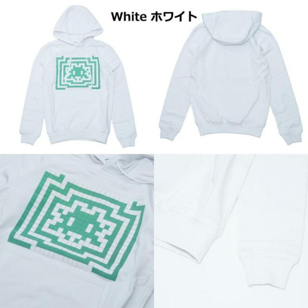 COMME des GARCONS(コムデギャルソン) FJ-T006 CDG Shirt x Invader Hooded Sweatshirt White