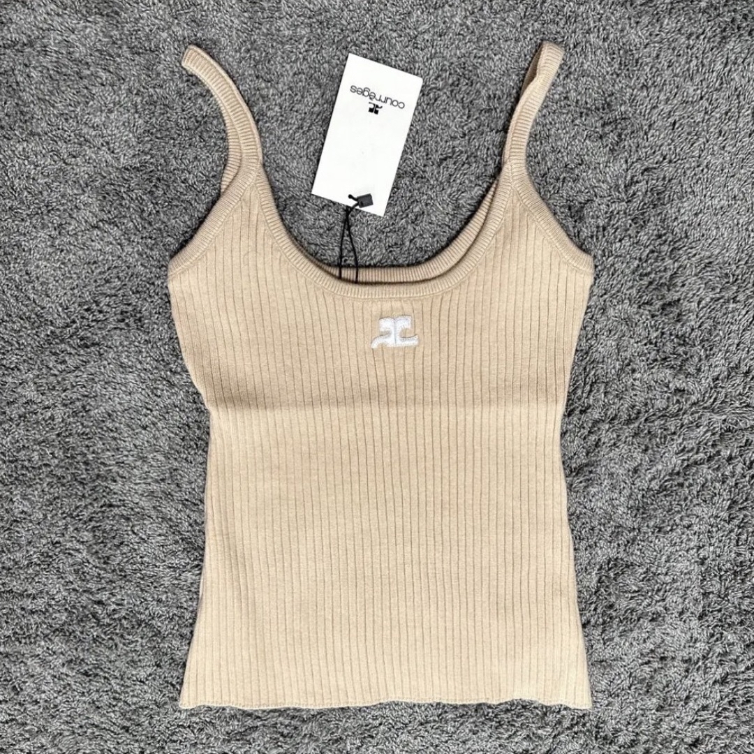 クレージュ キャミソール ベージュ courreges camisole - キャミソール