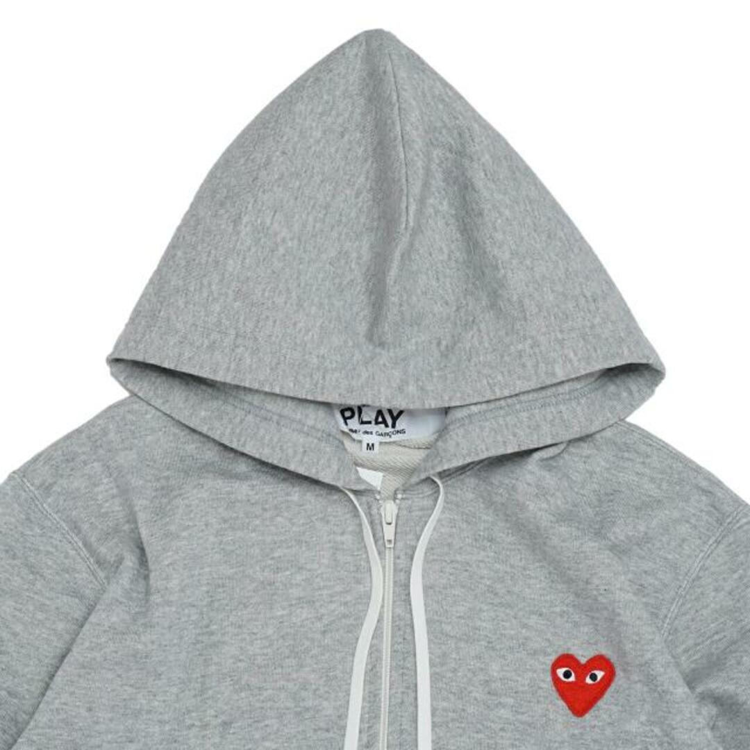 COMME des GARCONS(コムデギャルソン) AZ-T168 MEN??RED HEART パーカー Grey