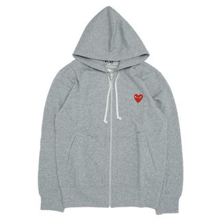 コムデギャルソン(COMME des GARCONS)のCOMME des GARCONS(コムデギャルソン) AZ-T168 MEN??RED HEART パーカー Grey(パーカー)