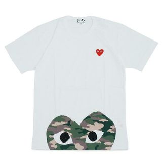 コムデギャルソン(COMME des GARCONS)のCOMME des GARCONS(コムデギャルソン) AZ-T244 MEN PLAY CAMOUFLAGE T-SHIRT White(Tシャツ/カットソー(半袖/袖なし))