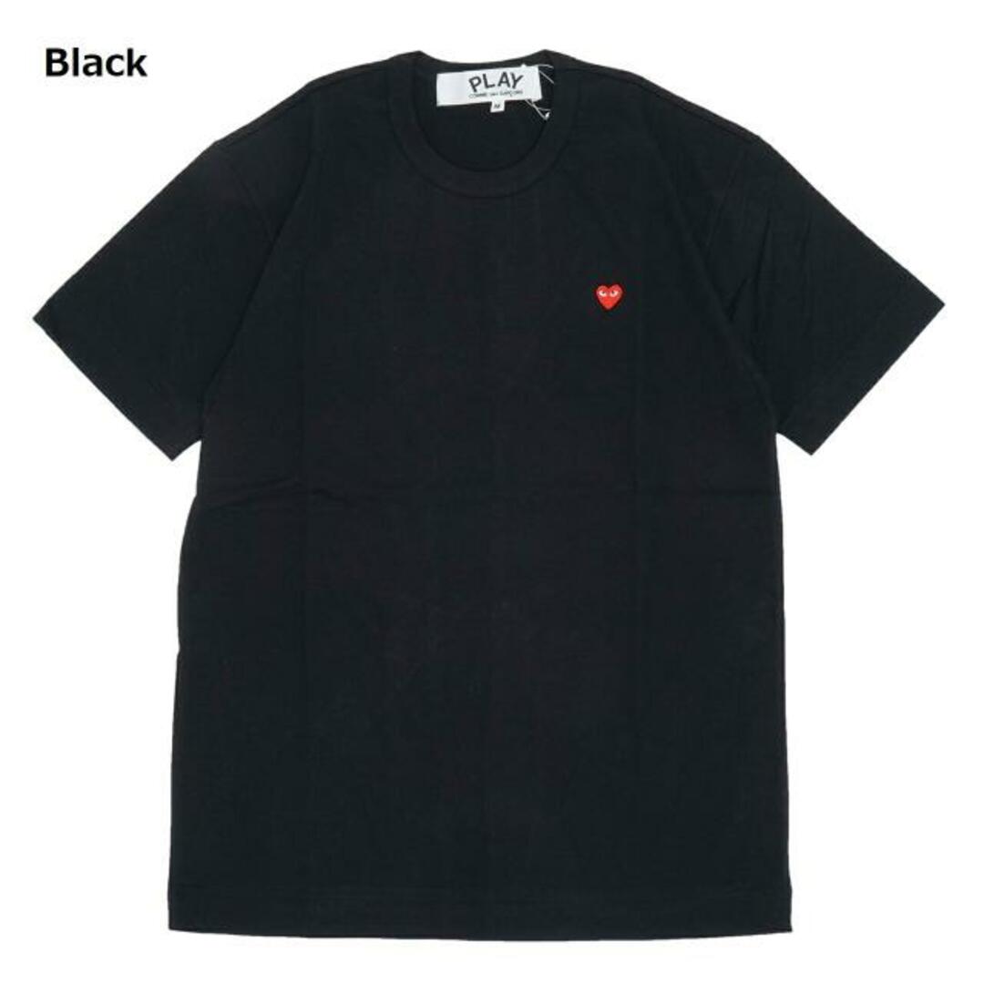 COMME des GARCONS(コムデギャルソン) AZ-T304 MEN T-SHIRT WITH SMALL RED HEART Black