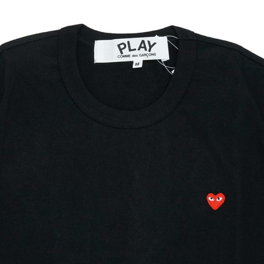 COMME des GARCONS(コムデギャルソン) AZ-T304 MEN T-SHIRT WITH SMALL RED HEART Black