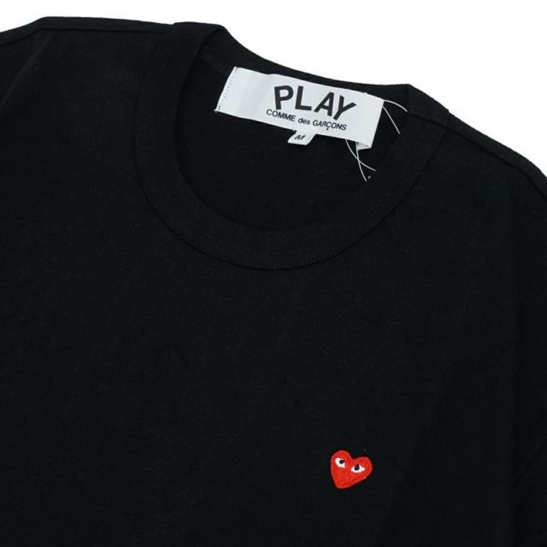 COMME des GARCONS(コムデギャルソン) AZ-T304 MEN T-SHIRT WITH SMALL RED HEART Black