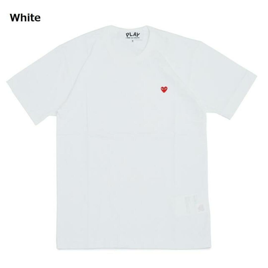 COMME des GARCONS(コムデギャルソン) AZ-T304 MEN T-SHIRT WITH SMALL RED HEART White