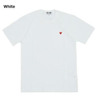 コムデギャルソン(COMME des GARCONS)のCOMME des GARCONS(コムデギャルソン) AZ-T304 MEN T-SHIRT WITH SMALL RED HEART White(Tシャツ/カットソー(半袖/袖なし))