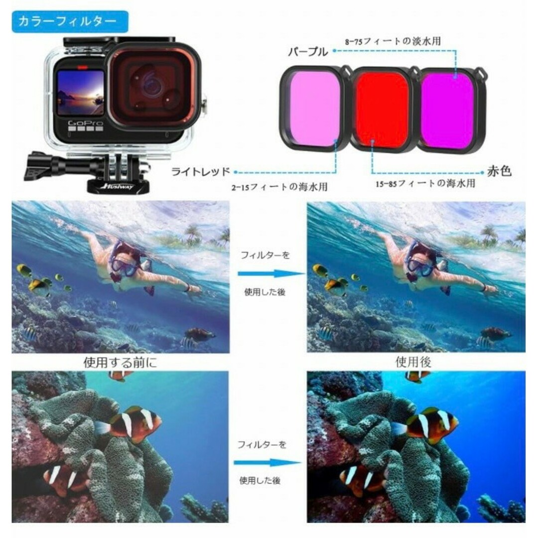 Gopro Hero 11 10 9 アクセサリー セット アクション カメラ スマホ/家電/カメラのカメラ(その他)の商品写真