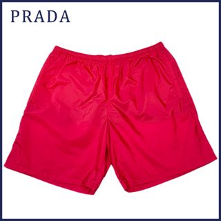 プラダ(PRADA)の新品プラダPRADAメンズ　ナイロン水着（スイムウェア）　赤＃50(水着)