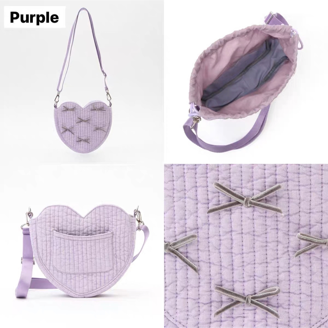 ジプソフィア Gypsohila Heart Bag Purple - トートバッグ