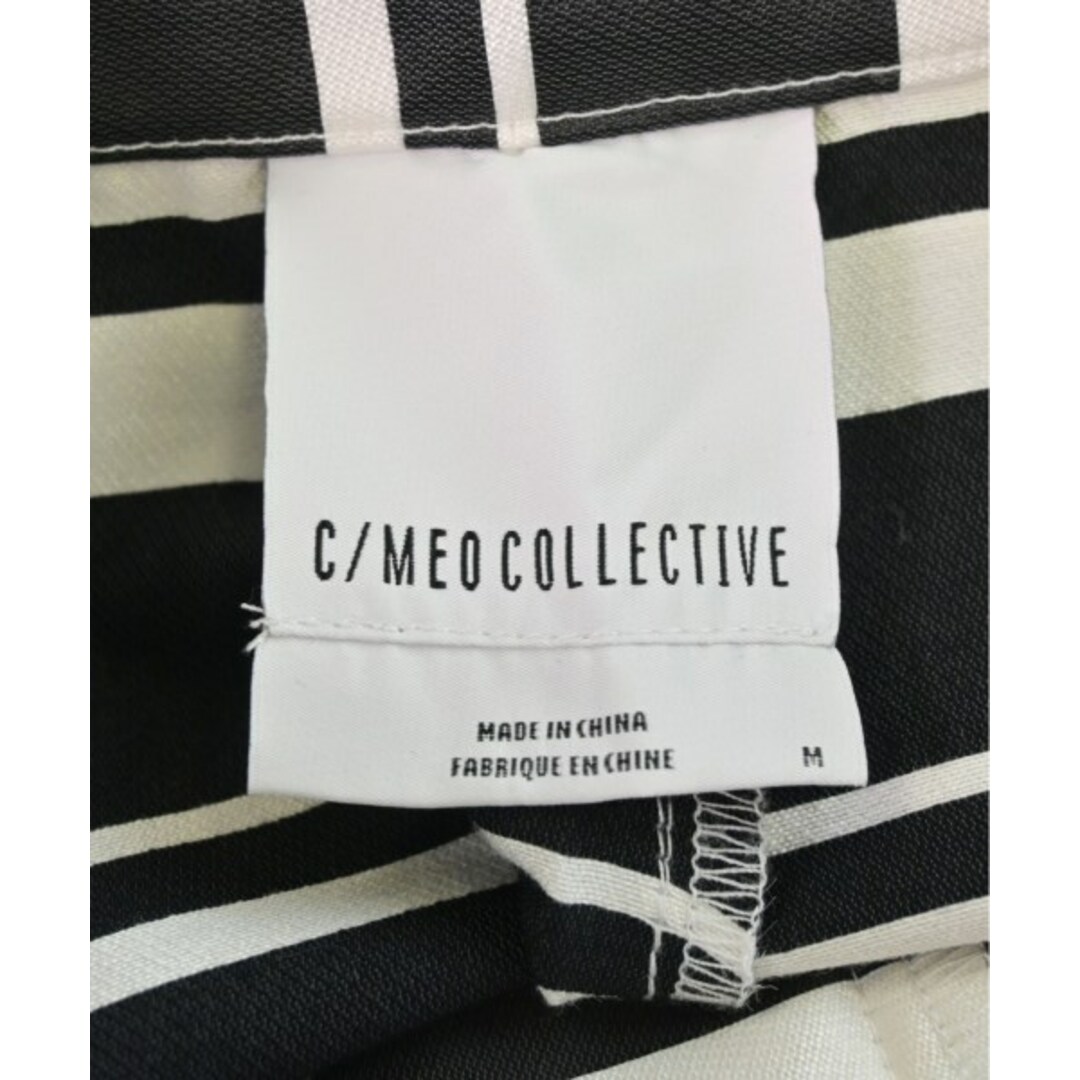 C/MEO COLLECTIVE(カメオコレクティブ)のC/MEO COLLECTIVE クロップドパンツ M 黒x白(ボーダー) 【古着】【中古】 レディースのパンツ(クロップドパンツ)の商品写真