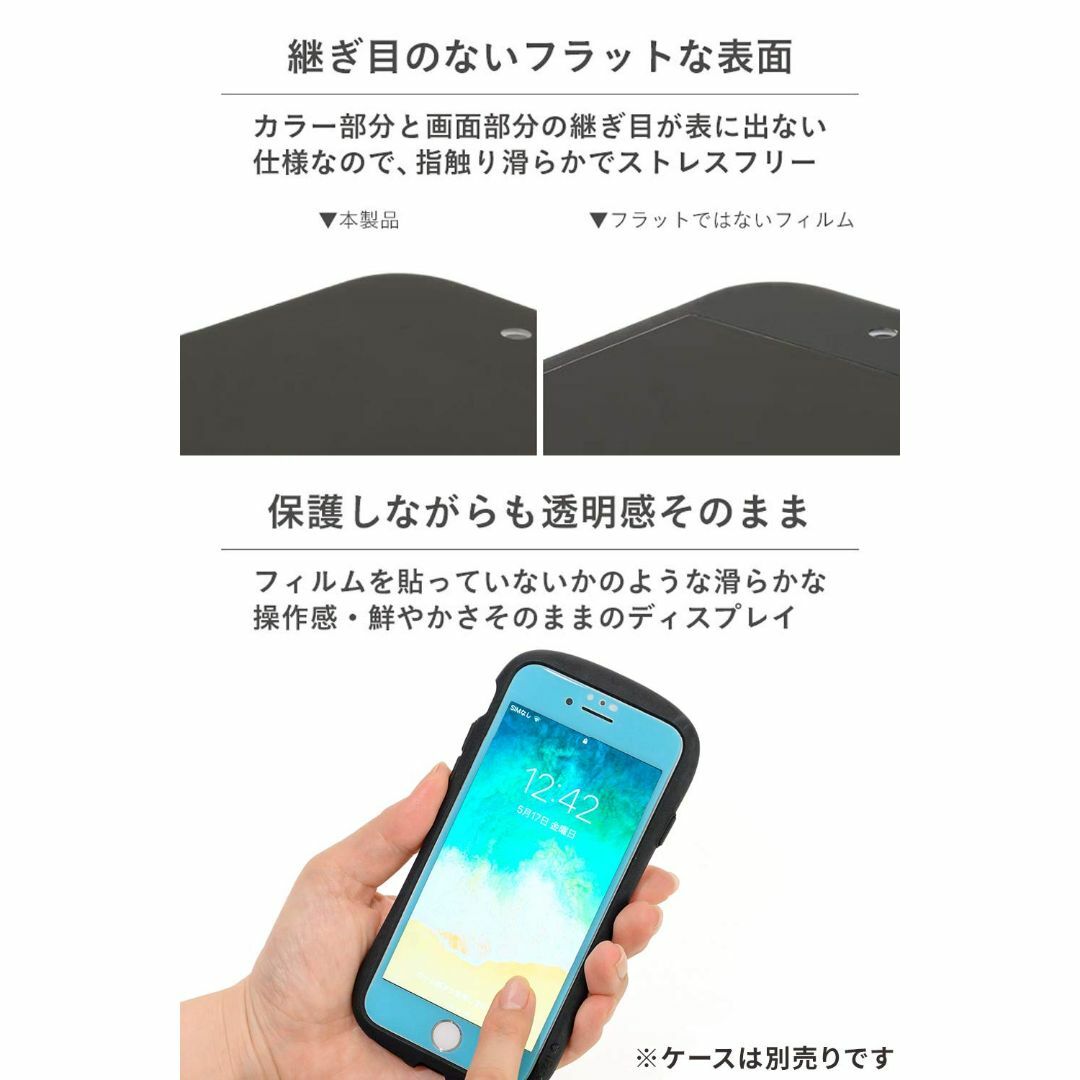 【サイズ:iPhone8/7/6s/6_色:ブラック】iFace iPhone8約033mm付属品